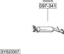 Bosal SYS23307 - Sistem de esapament - allinparts.ro