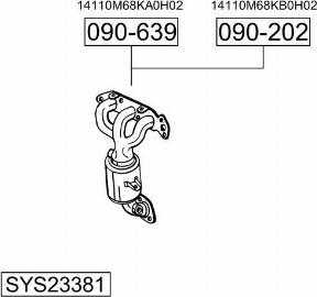 Bosal SYS23381 - Sistem de esapament - allinparts.ro