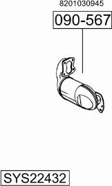 Bosal SYS22432 - Sistem de esapament - allinparts.ro