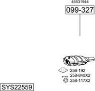 Bosal SYS22559 - Sistem de esapament allinparts.ro