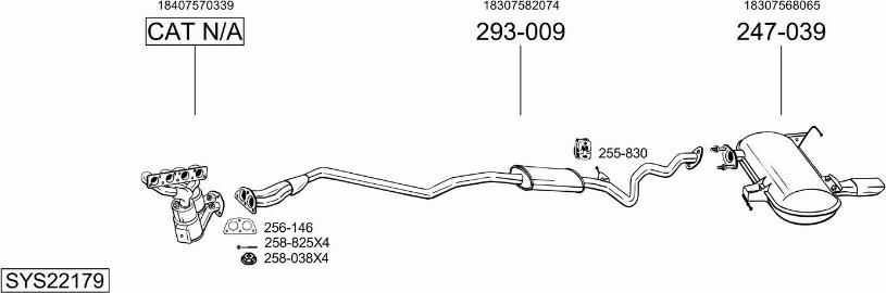 Bosal SYS22179 - Sistem de esapament - allinparts.ro