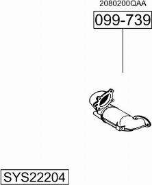 Bosal SYS22204 - Sistem de esapament allinparts.ro