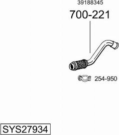 Bosal SYS27934 - Sistem de esapament allinparts.ro