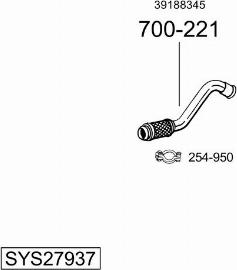 Bosal SYS27937 - Sistem de esapament - allinparts.ro