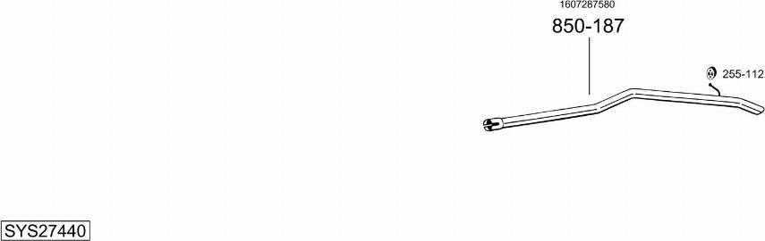 Bosal SYS27440 - Sistem de esapament - allinparts.ro