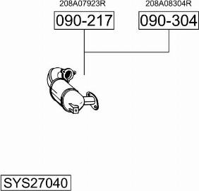 Bosal SYS27040 - Sistem de esapament allinparts.ro