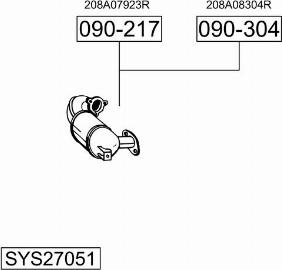 Bosal SYS27051 - Sistem de esapament - allinparts.ro