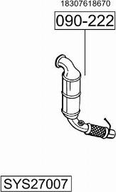 Bosal SYS27007 - Sistem de esapament - allinparts.ro