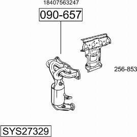 Bosal SYS27329 - Sistem de esapament allinparts.ro