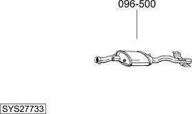 Bosal SYS27733 - Sistem de esapament allinparts.ro