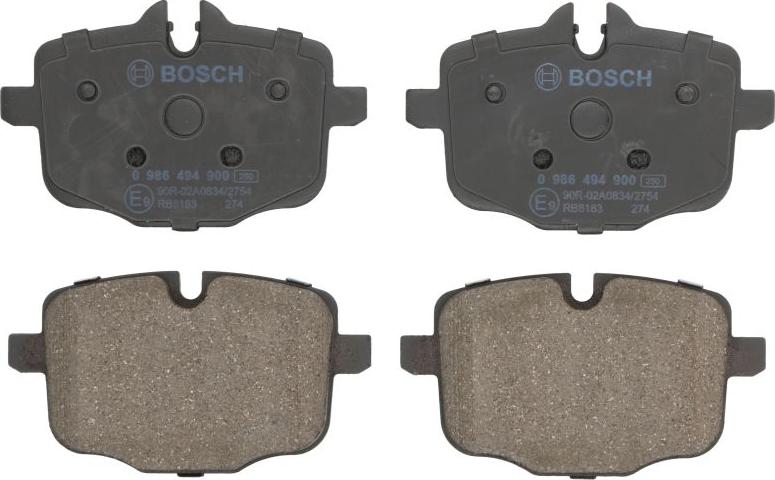 BOSCH 0 986 494 900 - Set placute frana,frana disc - allinparts.ro