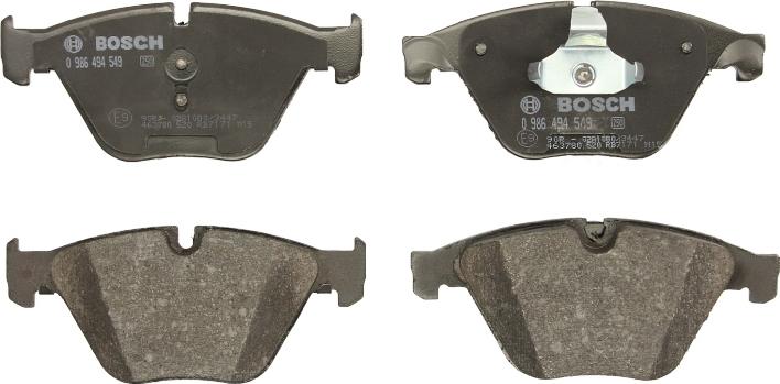 BOSCH 0 986 494 549 - Set placute frana,frana disc - allinparts.ro
