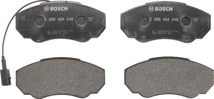 BOSCH 0 986 494 048 - Set placute frana,frana disc - allinparts.ro