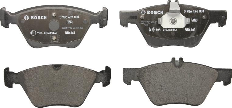 BOSCH 0 986 494 001 - Set placute frana,frana disc - allinparts.ro