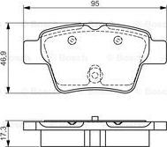 BOSCH 0 986 495 092 - Set placute frana,frana disc allinparts.ro