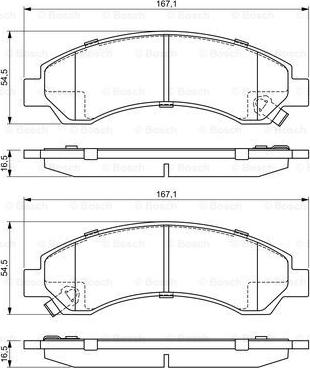 BOSCH 0 986 495 391 - Set placute frana,frana disc allinparts.ro