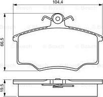 BOSCH 0 986 495 340 - Set placute frana,frana disc allinparts.ro