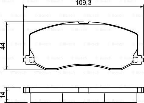 BOSCH 0 986 495 382 - Set placute frana,frana disc allinparts.ro