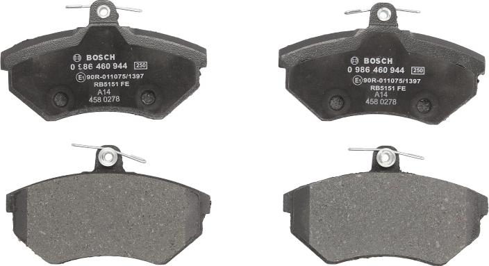 BOSCH 0 986 460 944 - Set placute frana,frana disc allinparts.ro