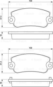 BOSCH 0 986 467 760 - Set placute frana,frana disc - allinparts.ro