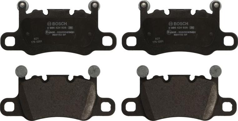 BOSCH 0 986 424 926 - Set placute frana,frana disc - allinparts.ro