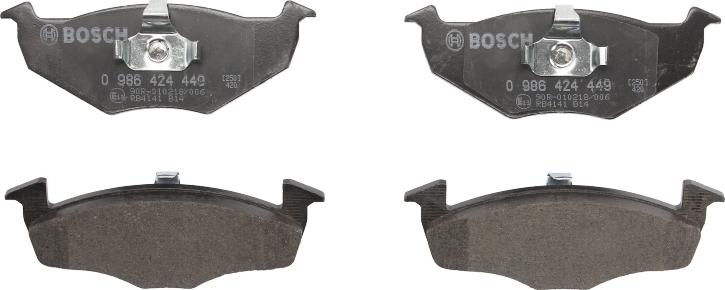 BOSCH 0 986 424 449 - Set placute frana,frana disc allinparts.ro