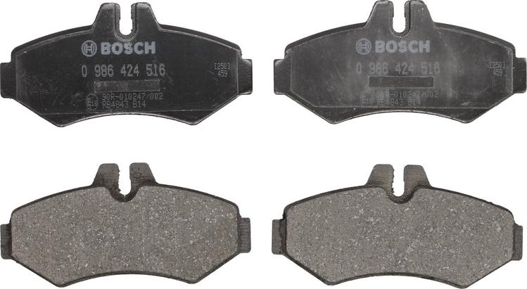 BOSCH 0 986 424 516 - Set placute frana,frana disc allinparts.ro