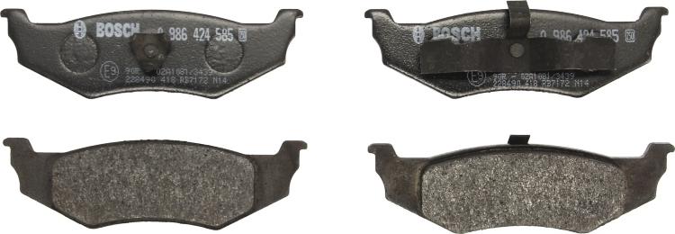 BOSCH 0 986 424 585 - Set placute frana,frana disc allinparts.ro