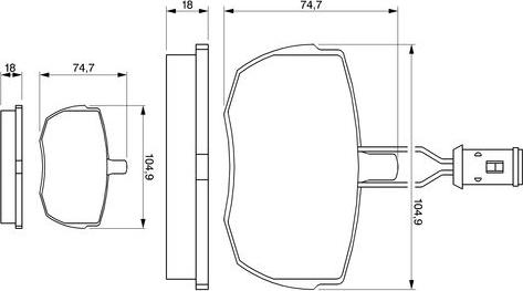 BOSCH 0 986 424 044 - Set placute frana,frana disc allinparts.ro