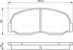 BOSCH 0 986 424 180 - Set placute frana,frana disc - allinparts.ro