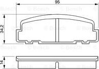 BOSCH 0 986 424 181 - Set placute frana,frana disc - allinparts.ro