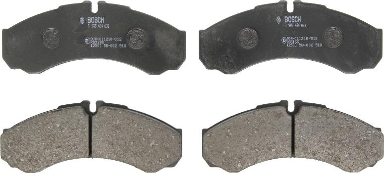 BOSCH 0 986 424 833 - Set placute frana,frana disc allinparts.ro