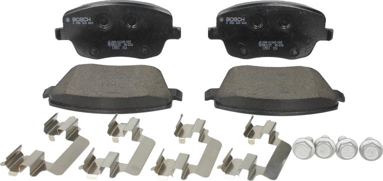 BOSCH 0 986 424 829 - Set placute frana,frana disc allinparts.ro