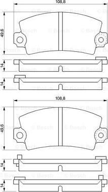 BOSCH 0 986 424 394 - Set placute frana,frana disc - allinparts.ro