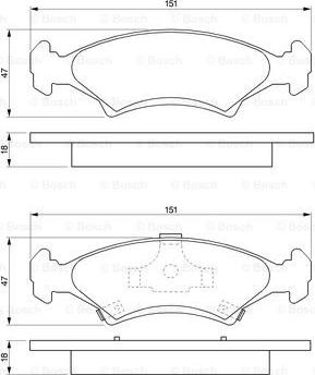 BOSCH 0 986 424 348 - Set placute frana,frana disc allinparts.ro