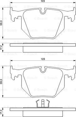 BOSCH 0 986 424 365 - Set placute frana,frana disc - allinparts.ro