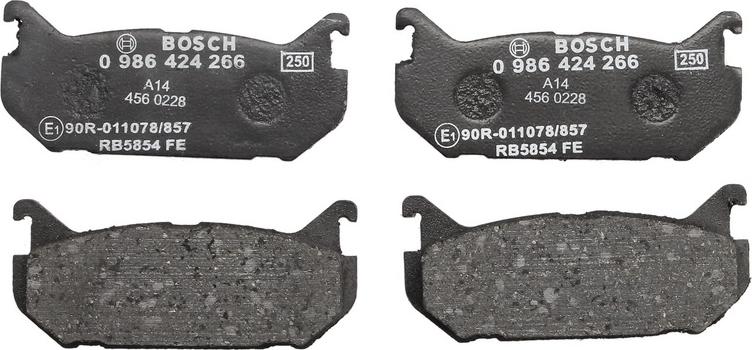 BOSCH 0 986 424 266 - Set placute frana,frana disc allinparts.ro