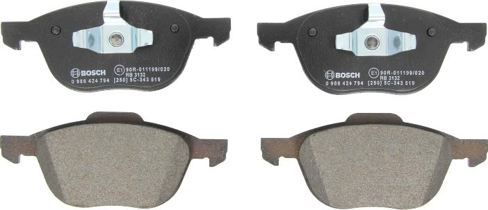 BOSCH 0 986 424 794 - Set placute frana,frana disc allinparts.ro