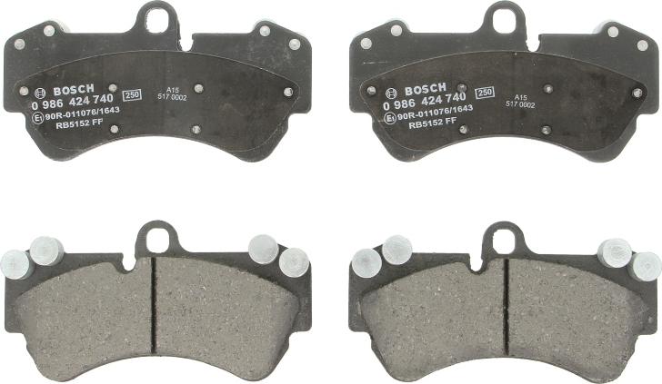 BOSCH 0 986 424 740 - Set placute frana,frana disc allinparts.ro