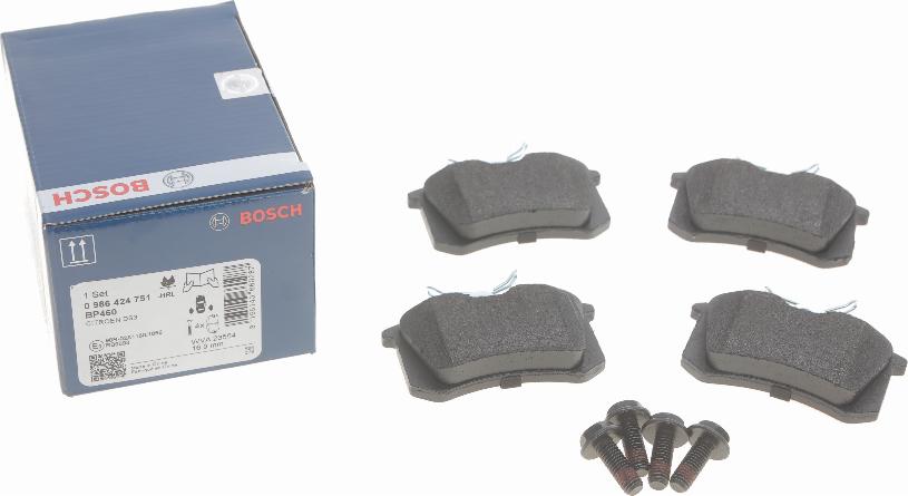 BOSCH 0 986 424 751 - Set placute frana,frana disc allinparts.ro