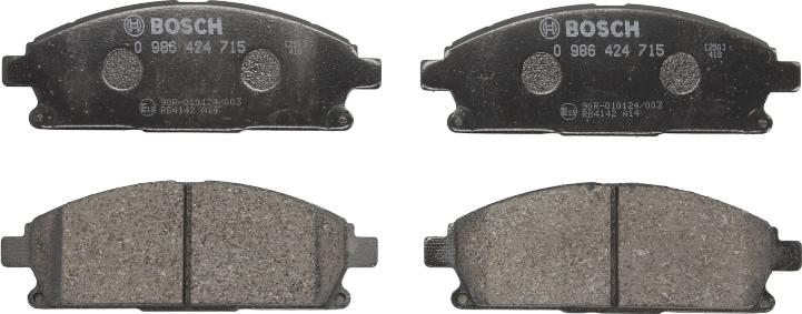 BOSCH 0 986 424 715 - Set placute frana,frana disc allinparts.ro