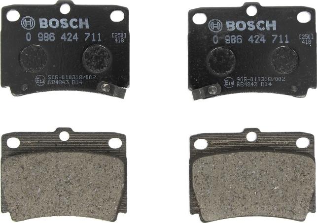 BOSCH 0 986 424 711 - Set placute frana,frana disc allinparts.ro