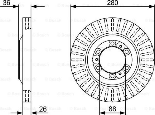 BOSCH 0 986 479 V88 - Disc frana allinparts.ro
