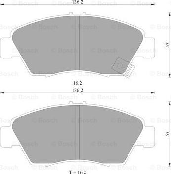 BOSCH 0 986 505 948 - Set placute frana,frana disc allinparts.ro