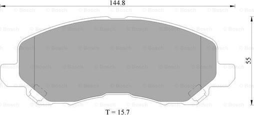 BOSCH 0 986 505 408 - Set placute frana,frana disc - allinparts.ro