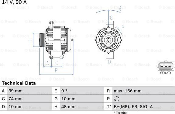 BOSCH 0 986 049 980 - Generator / Alternator - allinparts.ro