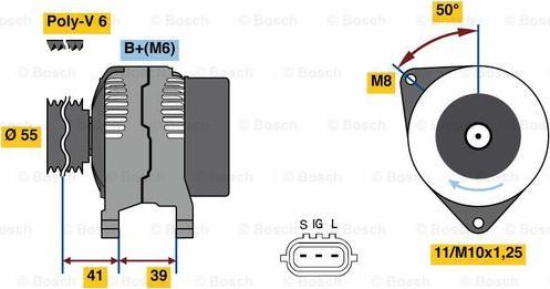 BOSCH 0 986 049 490 - Generator / Alternator allinparts.ro