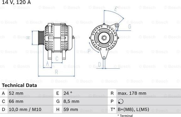 BOSCH 0 986 049 061 - Generator / Alternator - allinparts.ro