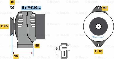 BOSCH 0 986 080 620 - Generator / Alternator allinparts.ro