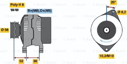 BOSCH 0 986 039 931 - Generator / Alternator - allinparts.ro